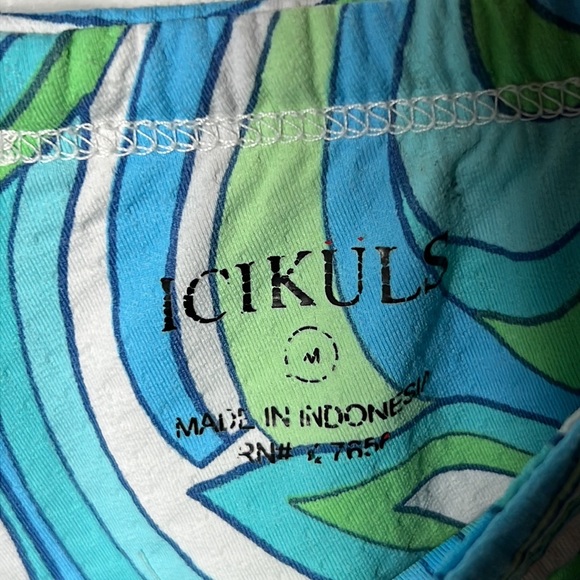 Icikuls printed colorful skirt size medium - Picture 7 of 9